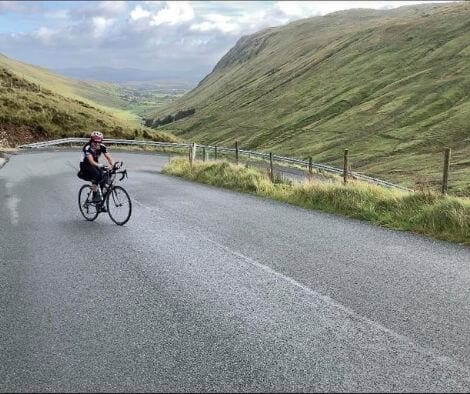 Rachel Nolan on bike first female to win TransAtlanticWay
